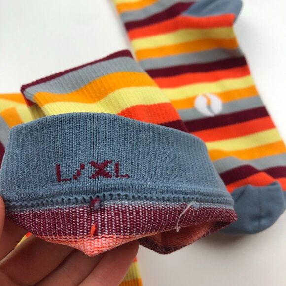 Wave Rainbow Stripe Compression Socks - Picture 4 of 4